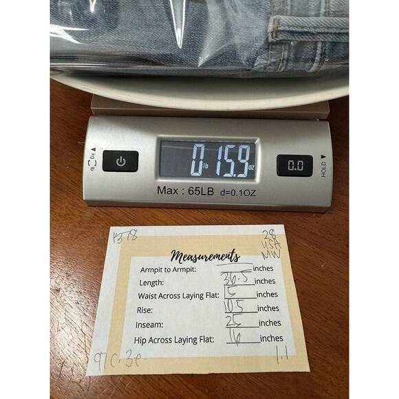 Grlfrnd Reed Classic Cut Off Cropped Casual Capsule Stretch Americana Jeans 28 - Picture 9 of 9